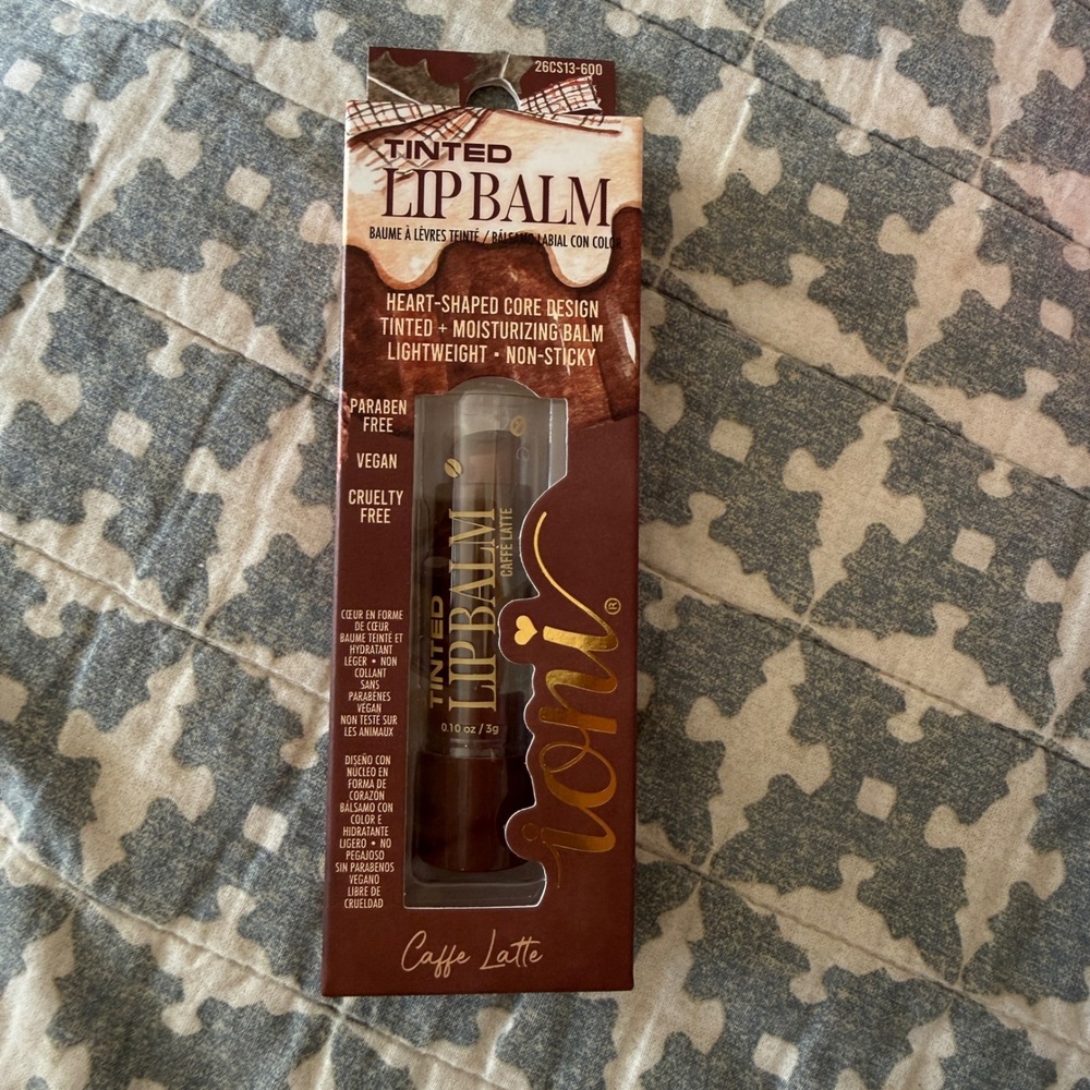 Ioni Cream & Sugar Tinted Lip Balm Caffe Latte Warm Nude Viral Dollar Tree NIB